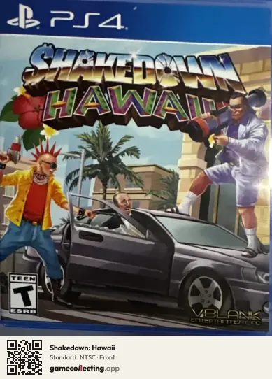 Shakedown: Hawaii PlayStation 4, NTSC box front