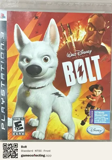Bolt PlayStation 3, NTSC box front