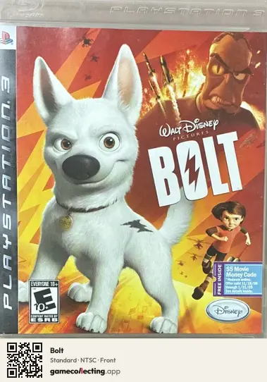 Bolt PlayStation 3, NTSC box front