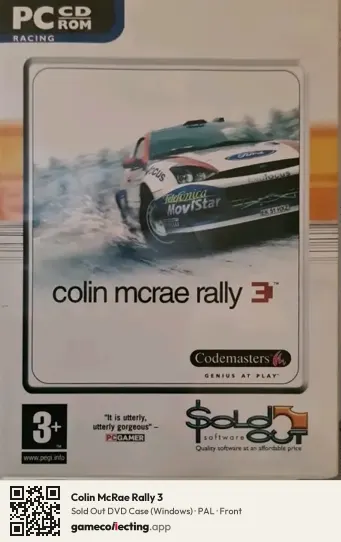 Colin McRae Rally 3 Computer, PAL box front