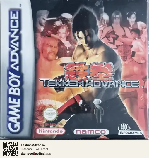 Tekken Advance Game Boy Advance, PAL box front