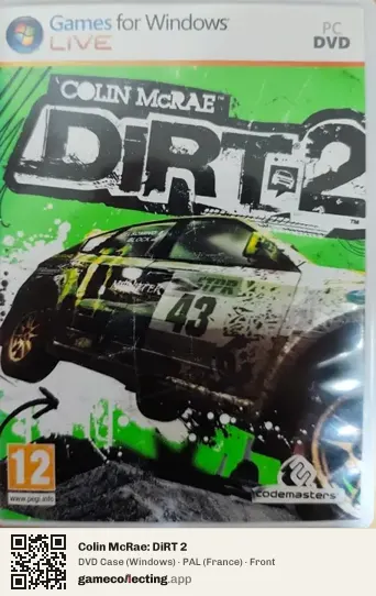 Colin McRae: DiRT 2 Computer, France box front