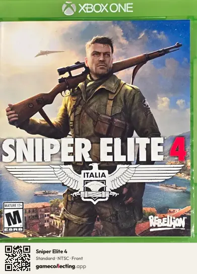 Sniper Elite 4 Xbox One, NTSC box front