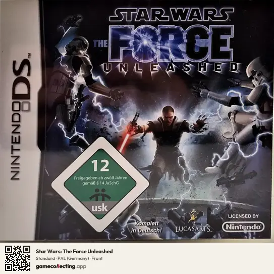 Star Wars: The Force Unleashed Nintendo DS, Germany box front