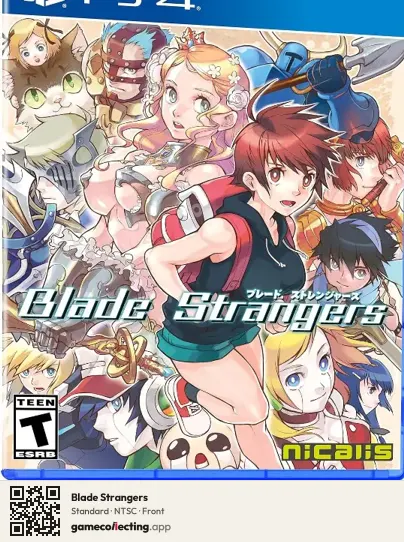 Blade Strangers PlayStation 4, NTSC box front