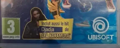 Just Dance 2020, the PEGI square on its front