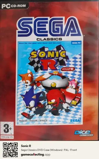 Sonic R Computer, PAL box front