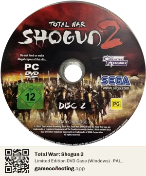 Total War: Shogun 2 Computer, PAL disc