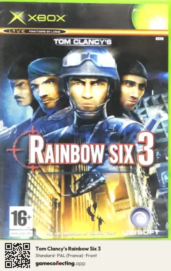 Tom Clancy's Rainbow Six 3 Xbox, France box front