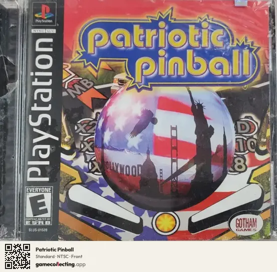 Patriotic Pinball PlayStation, NTSC box front