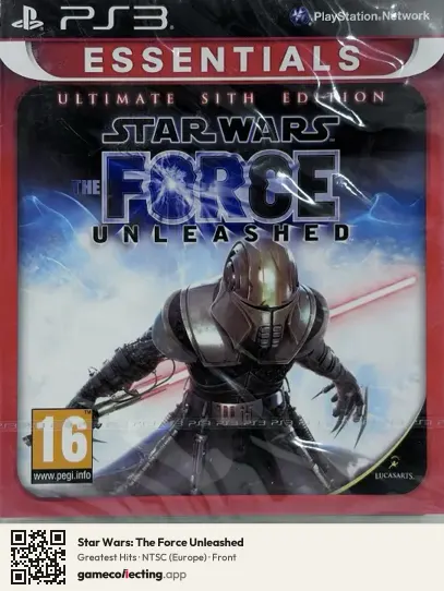 Star Wars: The Force Unleashed PlayStation 3, Europe box front