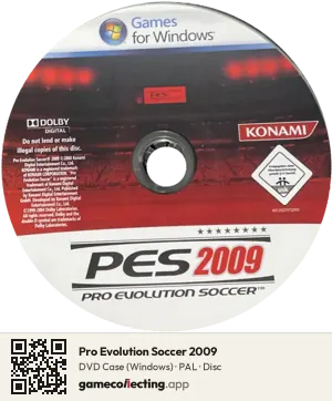 Pro Evolution Soccer 2009 Computer, PAL disc