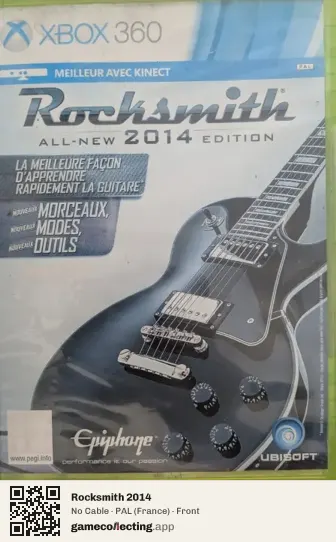 Rocksmith 2014 Xbox 360, France box front