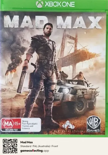 Mad Max Xbox One, Australia box front