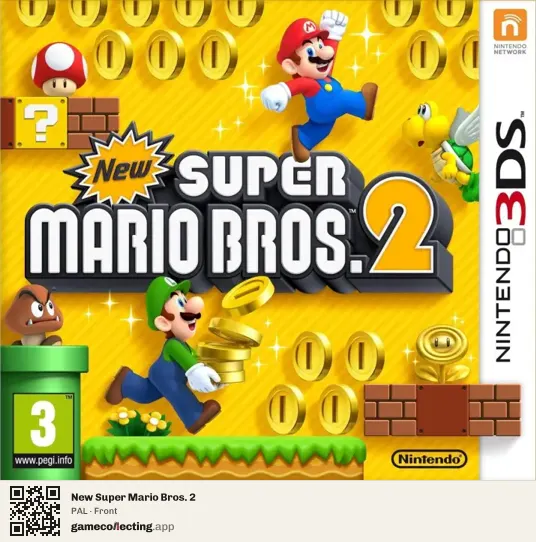 New Super Mario Bros. 2 Nintendo 3DS, PAL box front