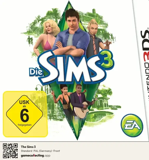 The Sims 3 Nintendo 3DS, Germany box front