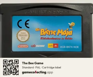 The Bee Game Game Boy Advance, PAL cartridge label