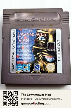 The Lawnmower Man Game Boy, PAL cartridge label