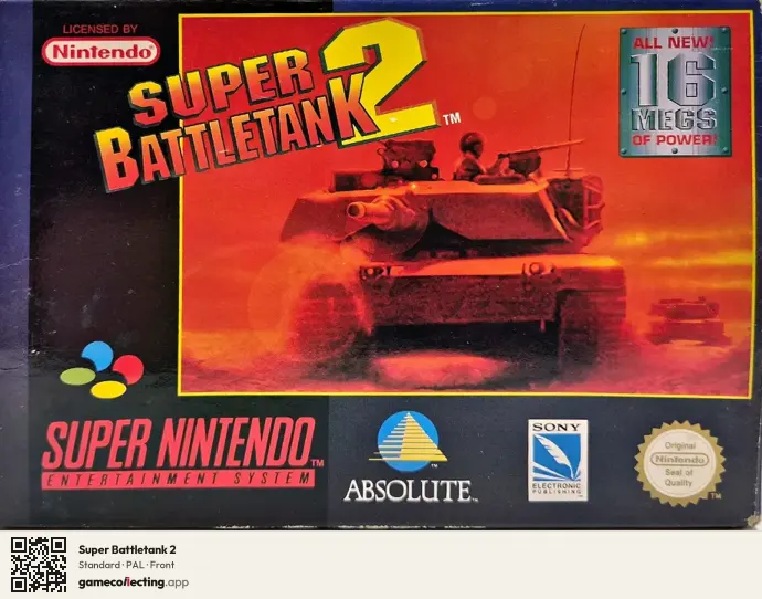 Super Battletank 2 Super Nintendo Entertainment System, PAL box front