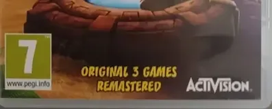 Crash Bandicoot N. Sane Trilogy, the PEGI square on its front
