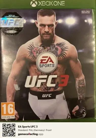 EA Sports UFC 3 Xbox One, Germany box front