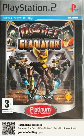 Ratchet: Deadlocked PlayStation 2, Nordic countries box front