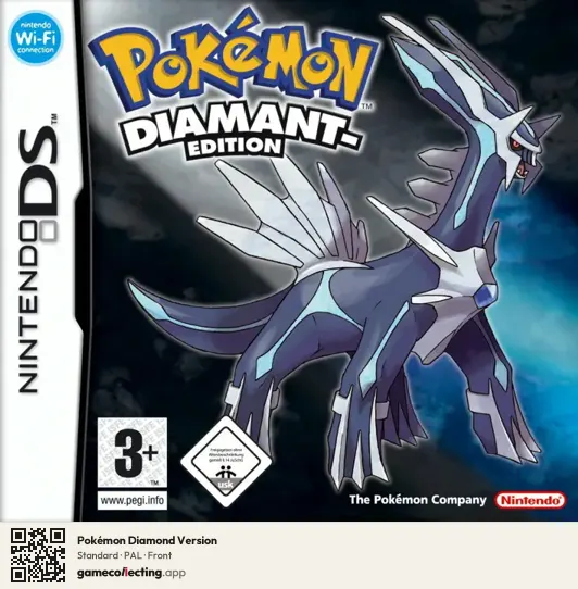 Pokémon Diamond Version Nintendo DS, PAL box front