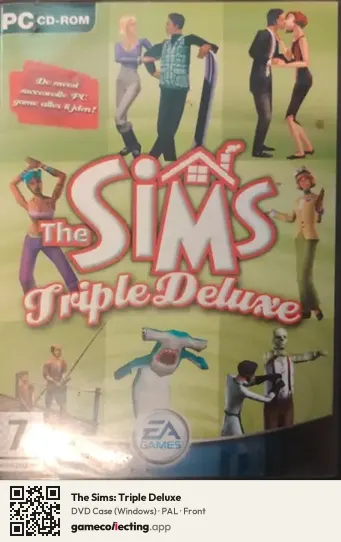 The Sims: Triple Deluxe Computer, PAL box front