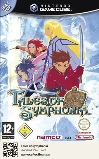 Tales of Symphonia Nintendo GameCube, PAL box front