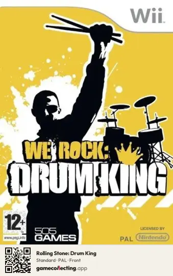 Rolling Stone: Drum King Nintendo Wii, PAL box front