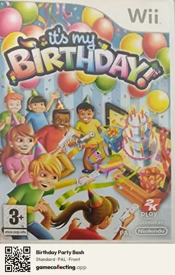 Birthday Party Bash Nintendo Wii, PAL box front