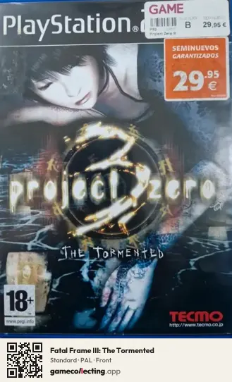 Fatal Frame III: The Tormented PlayStation 2, PAL box front