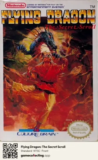 Flying Dragon: The Secret Scroll Nintendo Entertainment System, NTSC box front