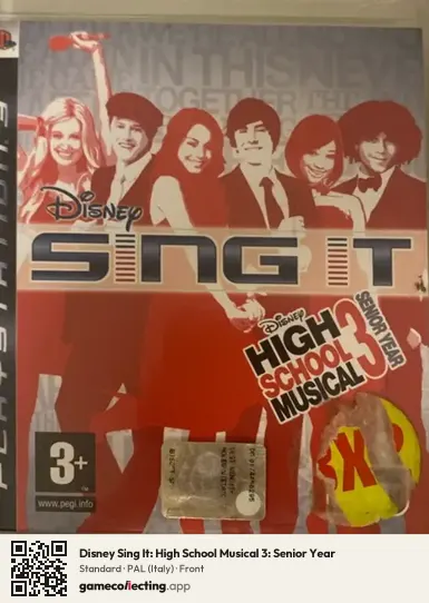 Disney Sing It: High School Musical 3: Senior Year PlayStation 3, Italy box front
