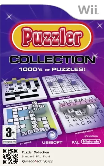 Puzzler Collection Nintendo Wii, PAL box front