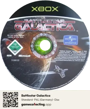 Battlestar Galactica Xbox, PAL disc