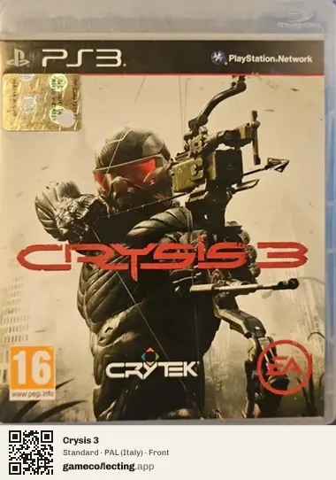 Crysis 3 PlayStation 3, Italy box front