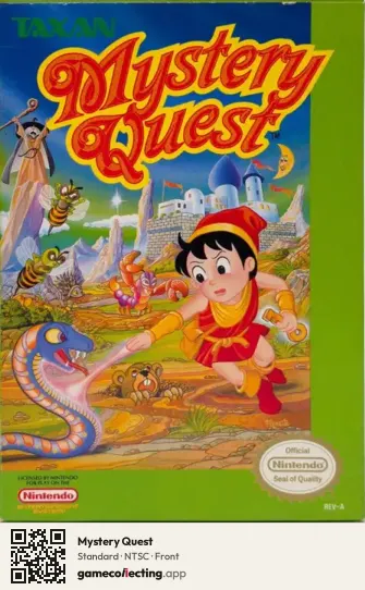 Mystery Quest Nintendo Entertainment System, NTSC box front