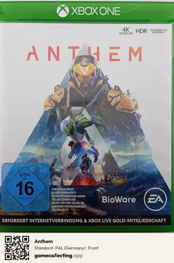 Anthem Xbox One, Germany box front