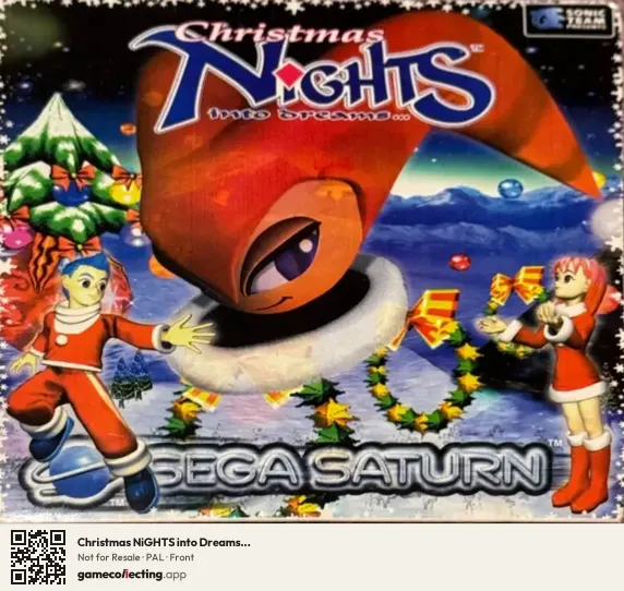 Christmas NiGHTS into Dreams... Sega Saturn, PAL box front