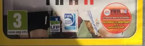 FIFA 11, the USK square on its front