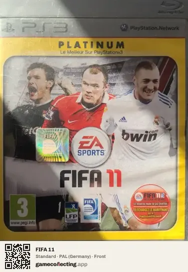 FIFA 11 PlayStation 3, Germany box front