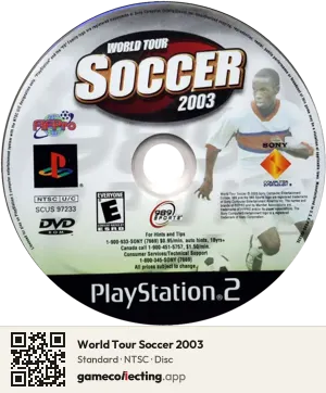 World Tour Soccer 2003 PlayStation 2, NTSC disc