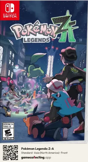 Pokémon Legends: Z-A Nintendo Switch, North America box front