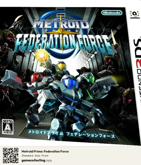 Metroid Prime: Federation Force Nintendo 3DS, Asia box front