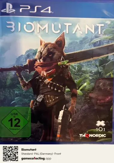 Biomutant PlayStation 4, Germany box front