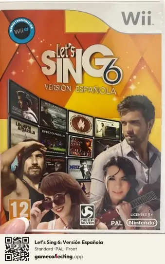 Let's Sing 6: Versión Española Nintendo Wii, PAL box front