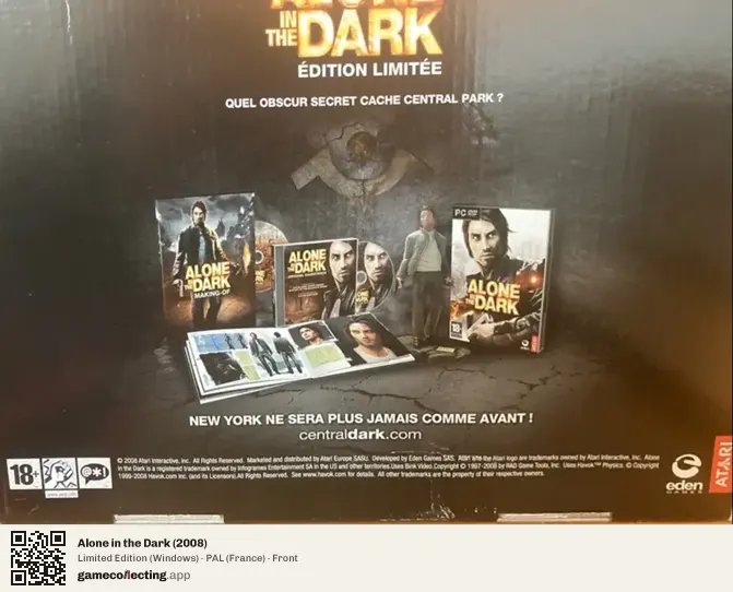 Alone in the Dark (2008) Computer, France box front