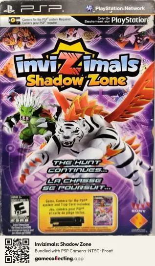 Invizimals: Shadow Zone PlayStation Portable, NTSC box front