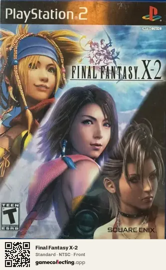 Final Fantasy X-2 PlayStation 2, NTSC box front